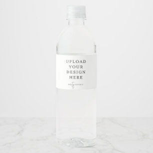 Wasserflaschenetikett