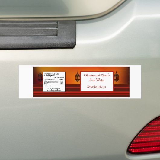 Wasserflaschenetikett Autoaufkleber (Auf Auto)