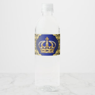 Wasserflaschenetiketten für Baby Shower Royal Prin Wasserflaschenetikett