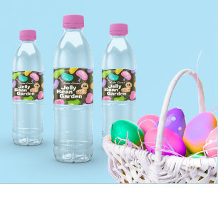 Wasserflaschenetiketten Oster-Jelly-Bean-Gartenpar Wasserflaschenetikett