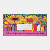 WASSERFLIESSER IN FUNKY STRIPE-DESIGN SCHREIBTISCHUNTERLAGE (Tastatur & Maus)