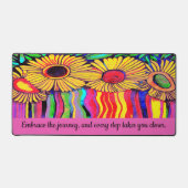 WASSERFLIESSER IN FUNKY STRIPE-DESIGN SCHREIBTISCHUNTERLAGE (Vorderseite)