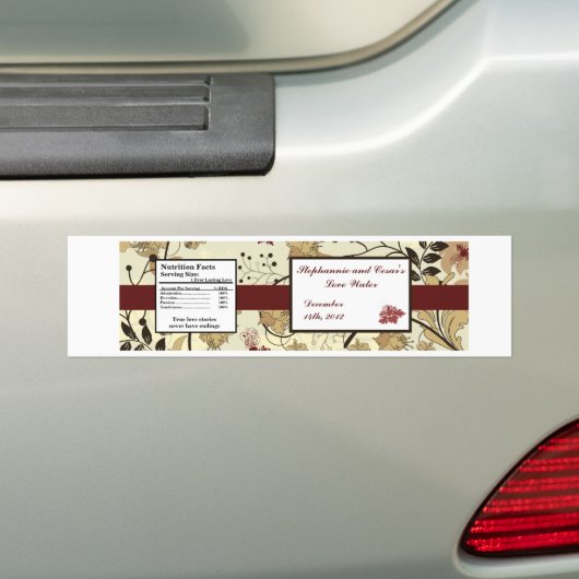 Wasserflorale Flaschensiegel Autoaufkleber (Auf Auto)