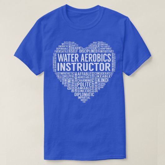 Wasserflugzeug-Lehrer Herz T-Shirt (Design vorne)