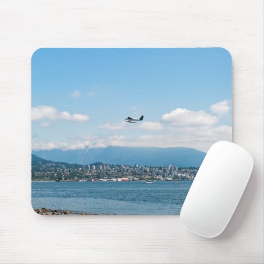 Wasserflugzeug-Start über die Bucht von Vancouver Mousepad (Mit Mouse)