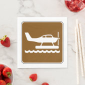 Wasserflugzeuge Schild Serviette (Beispiel)