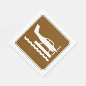 Wasserflugzeuge Schild Serviette (Ecke)