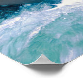 Wasserfluss im Fluss Poster (Ecke)