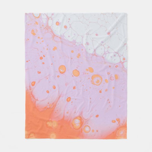 WASSERFLÜSSE AUF ROTER OBERFLÄCHE FLEECEDECKE (Vorderseite)