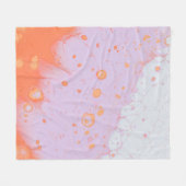 WASSERFLÜSSE AUF ROTER OBERFLÄCHE FLEECEDECKE (Vorderseite (Horizontal))