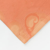 WASSERFLÜSSE AUF ROTER OBERFLÄCHE FLEECEDECKE (Ecke)
