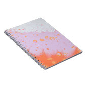 WASSERFLÜSSE AUF ROTER OBERFLÄCHE NOTIZBLOCK (Rechte Seite)