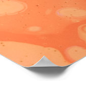 WASSERFLÜSSE AUF ROTER OBERFLÄCHE POSTER (Ecke)