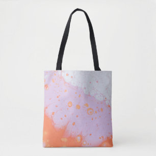 WASSERFLÜSSE AUF ROTER OBERFLÄCHE TASCHE