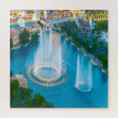 Wasserfontänen in Las Vegas Jigsaw Puzzle (Vertikal)