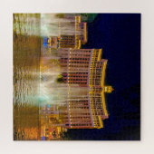 Wasserfontänen in Las Vegas Puzzle (Horizontal)