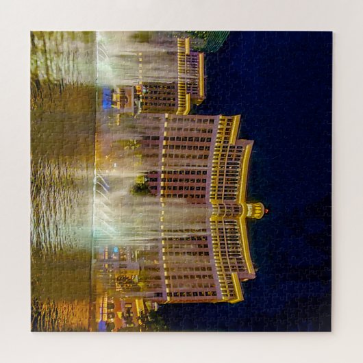 Wasserfontänen in Las Vegas Puzzle (Horizontal)