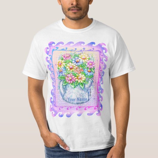 Wasserfreie Blume T-Shirt (Vorderseite)