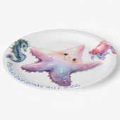 Wasserfreunde Pappteller (Schrägansicht)