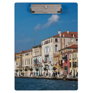Wasserfront am Canal Grande von Venedig Klemmbrett