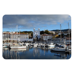 Wasserfront: Angra do Heroismo, Terceira, Azoren Magnet