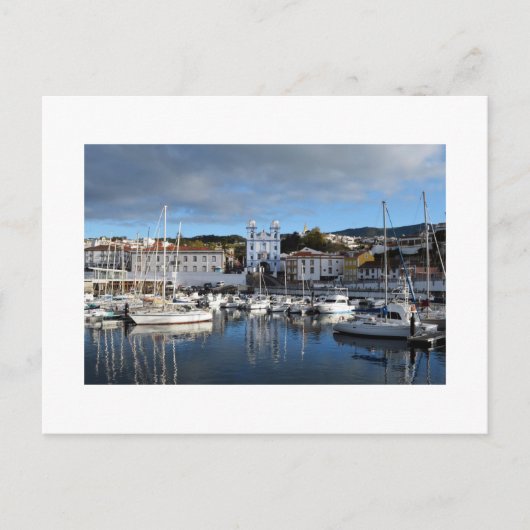 Wasserfront: Angra do Heroismo, Terceira, Azoren Postkarte (Vorderseite)