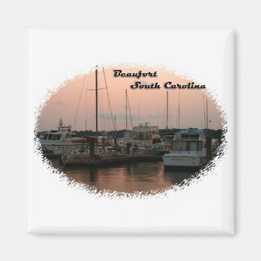 Wasserfront, Beaufort, SC Magnet (Vorne)