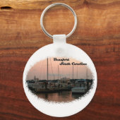 Wasserfront, Beaufort, SC Schlüsselanhänger (Vorderseite)