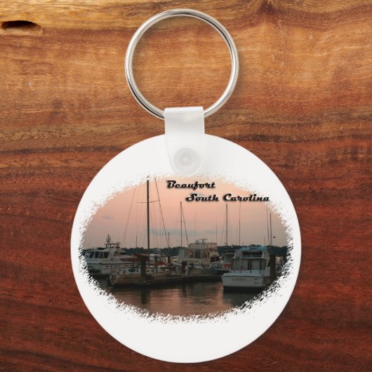 Wasserfront, Beaufort, SC Schlüsselanhänger (Vorderseite)