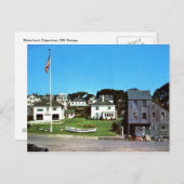 Wasserfront, Edgartown, MA Vintag Postkarte (Vorne/Hinten)