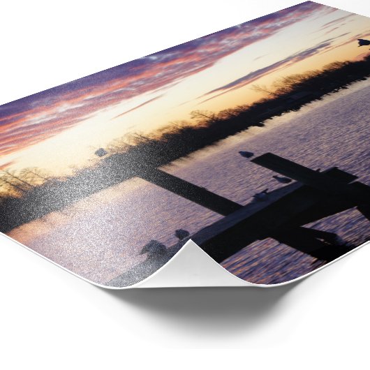 Wasserfront Fotodruck (Ecke)