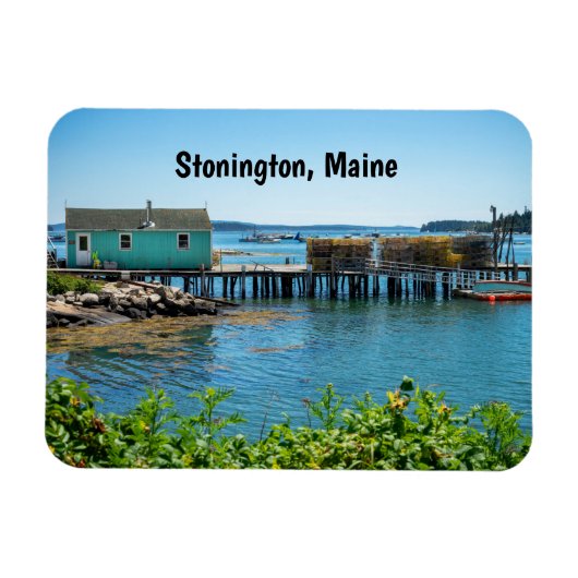 Wasserfront in Stonington, Maine Magnet (Horizontal)