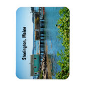 Wasserfront in Stonington, Maine Magnet (Vertikal)