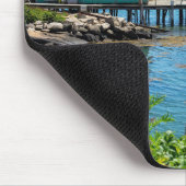 Wasserfront in Stonington, Maine Mousepad (Ecke)