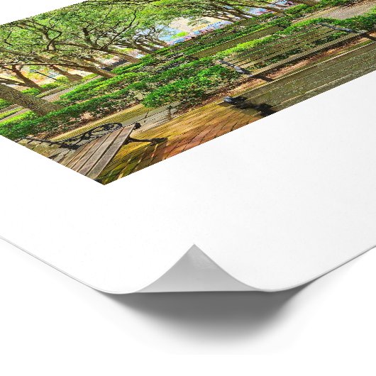 Wasserfront Park in Charleston, SC Poster (Ecke)