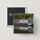Wasserfront, Tobermory, Insel Mull, Schottland, 2 Button (Vorne & Hinten)