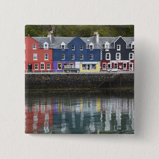 Wasserfront, Tobermory, Insel Mull, Schottland Button (Vorderseite)