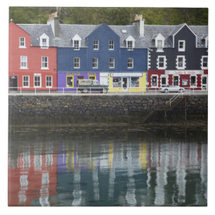 Wasserfront, Tobermory, Insel Mull, Schottland Fliese