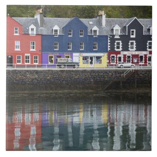 Wasserfront, Tobermory, Insel Mull, Schottland Fliese (Vorderseite)