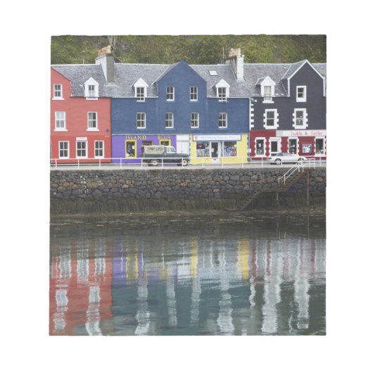 Wasserfront, Tobermory, Insel Mull, Schottland, Notizblock (Vorderseite)