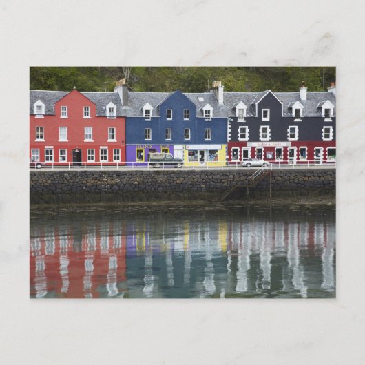 Wasserfront, Tobermory, Insel Mull, Schottland, Postkarte (Vorderseite)