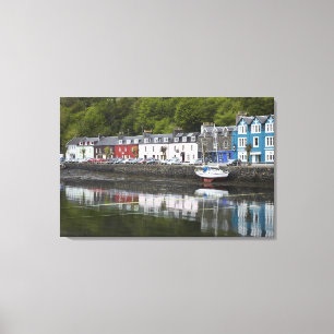 Wasserfront, Tobermory, Isle of Mull, Schottland, Leinwanddruck