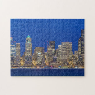 Wasserfront und Skyline der Innenstadt in der Dämm Puzzle