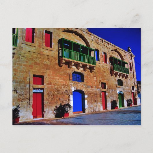 Wasserfront, Valletta Postkarte (Vorderseite)