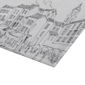 Wasserfront von Saint-Tropez| Französische Riviera Schneidebrett (Ecke)