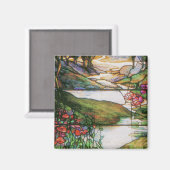 Wassergarten Glass Magnet (Vorderseite/Rückseite)