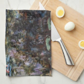 Wassergarten in Giverny, Frankreich, von Claude Mo Geschirrtuch (Viertel Falte)