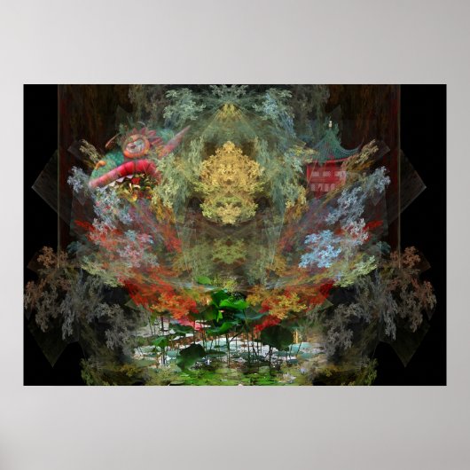 Wassergarten Poster (Vorne)