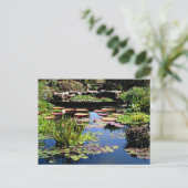 Wassergarten Postkarte (Stehend Vorderseite)
