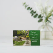 Wassergarten und Landschaften Visitenkarte (Stehend Vorderseite)